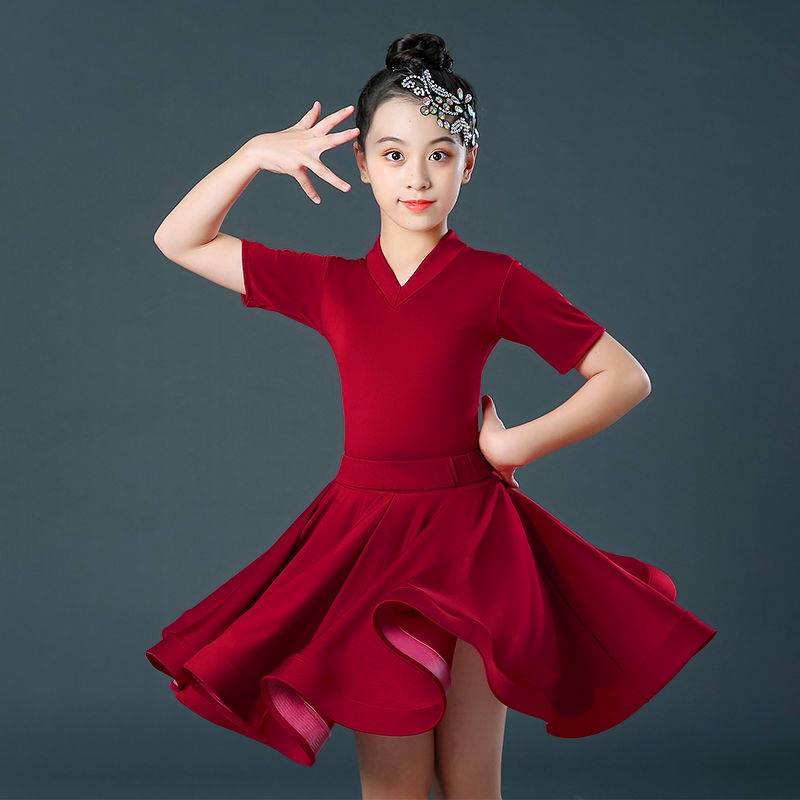 Bộ Trang Phục Biểu Diễn Khiêu Vũ Latin Chuyên Nghiệp Dành Cho Bé Gái