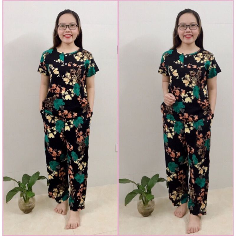 BỘ LANH TRUNG NIÊN ANH THƯ ÁO CỘC QUẦN DÀI CHO BÀ CHO MẸ_ĐỒ BỘ TRUNG NIÊN CHO BÀ CHO MẸ