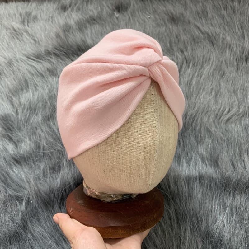 Mũ turban xoắn mũ tuban chéo cho bé gái