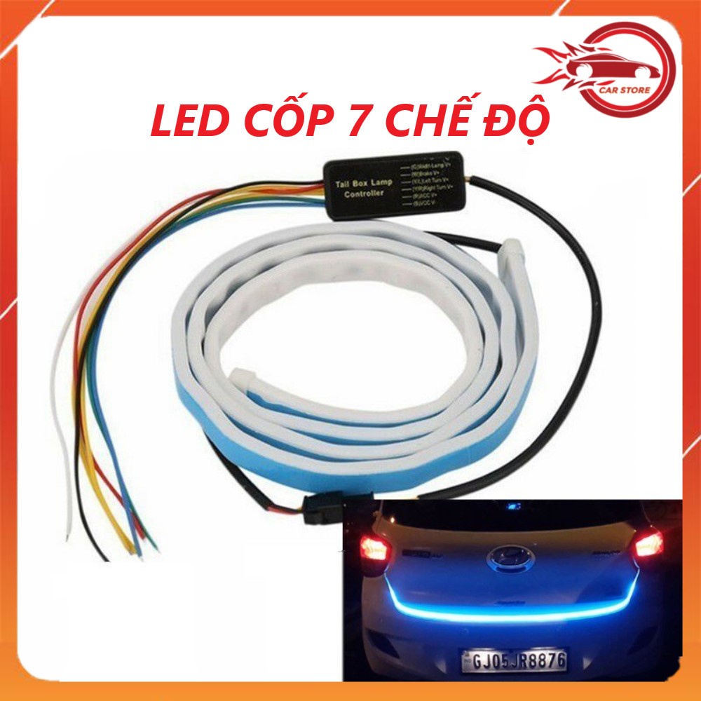 Dải Đèn Led Dán Cốp Xe Ô Tô 12V Chống Nước Nhiều Chế Độ Sáng 1.2M (Báo Hiệu/ Phanh/ Khẩn Cấp/ Nháy Đuổi Nhanh/ Xinhan)