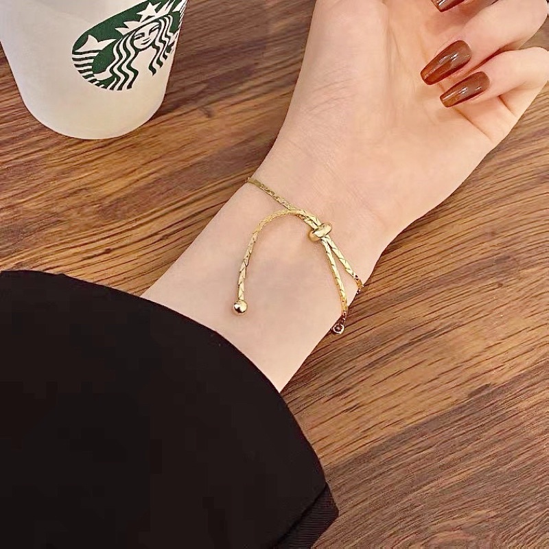 VÒNG TAY DÂY RÚT HOT TREND DÀNH CHO NỮ CÓ THỂ ĐIỀU CHỈNH CỠ TAY