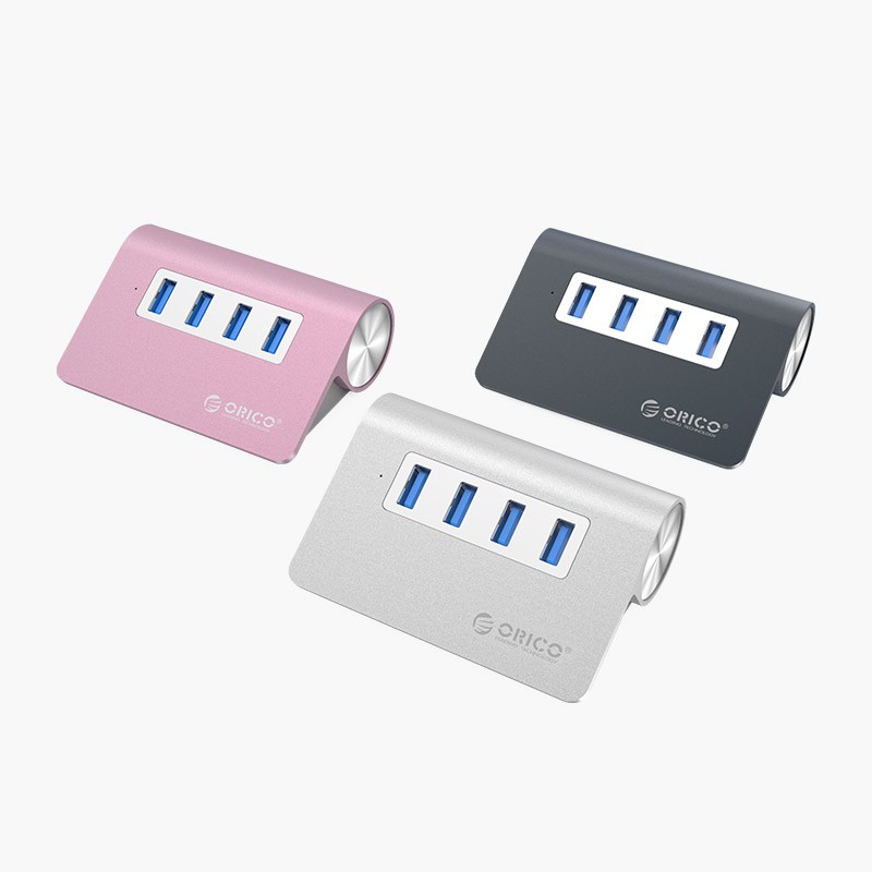 Bộ chia USB HUB 4 cổng USB 3.0 ORICO M3H4-V1-U3-SV(BẠC) - Bảo Hành Chính Hãng Orico 12 Tháng