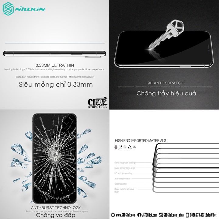 KÍNH CƯỜNG LỰC IPHONE 11 PRO MAX NILLKIN CP+PRO 2.5D CHÍNH HÃNG [NEW SALEOFF]