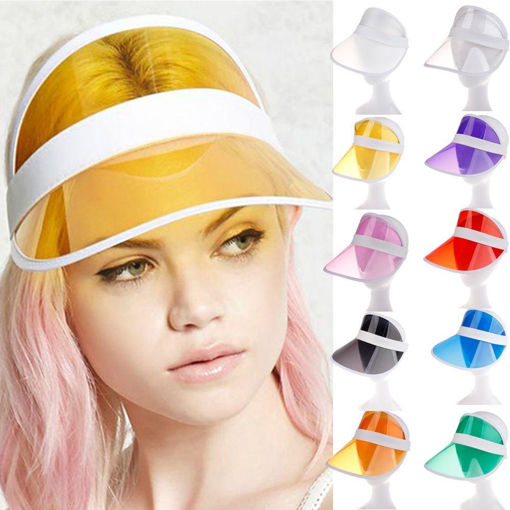 Mũ Lưỡi Trai Unisex Chống Nắng Ngoài Trời Bằng Nhựa PVC