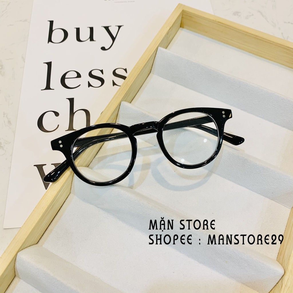Gọng kính Milan tròn xinh ⚡𝑭𝑹𝑬𝑬𝑺𝑯𝑰𝑷⚡ dễ đeo nhựa dẻo, Kính mắt MQ nhận cắt mắt cận 0-6 độ vào kính | BigBuy360 - bigbuy360.vn