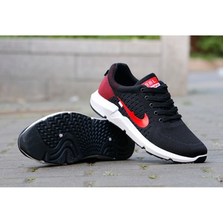 Giày Sneaker nam cao cấp mới - đỏ đen