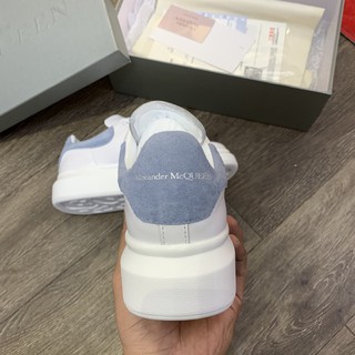 Giầy mcq trắng gót xanh nhạt siêu cấp ( full box + free ship )