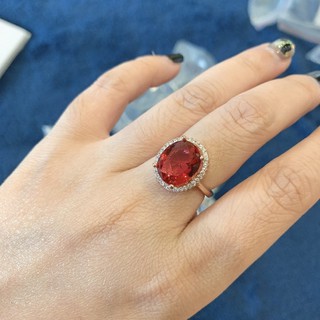 Nhẫn thời trang đá đỏ cao cấp