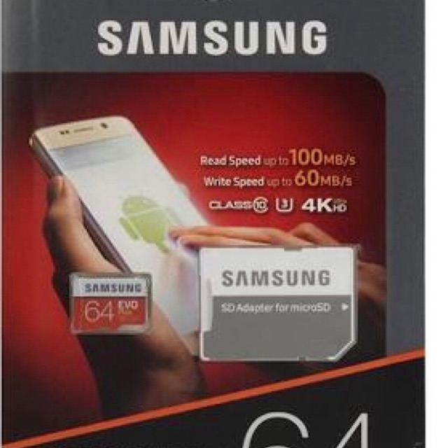 Thẻ nhớ MicroSD 64G Samsung EVO Plus Class 10 Box 95MB/S chính hãng