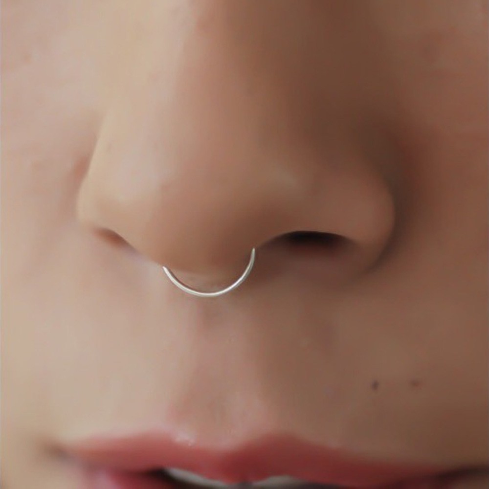 Khuyên Mũi Đường Kính 8Mm Bằng Thép Không Gỉ Đường Kính Trong Suốt