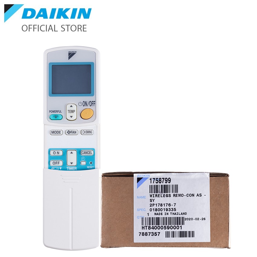 Remote ARC433A73 cho máy điều hòa Daikin FT50/60FVM, FTC50/60NV1V, FTE50/60KV1, FTE50/60LV1V, FTE50/60MV16