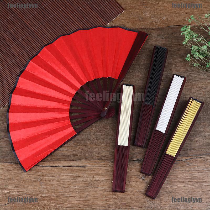 Quạt lụa nan tre phong cách Nhật Bản | BigBuy360 - bigbuy360.vn