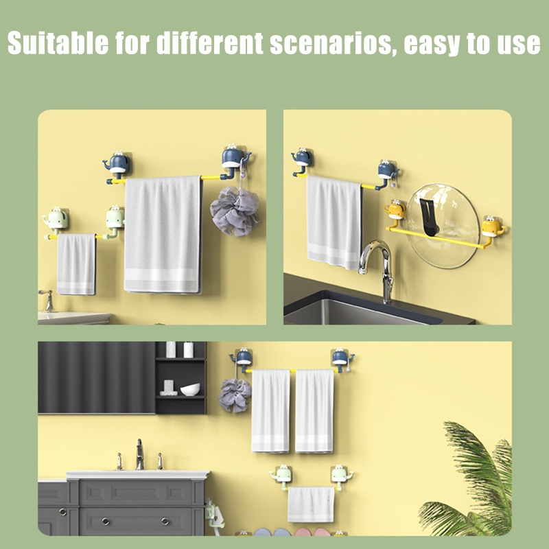 QQ Giá Treo Khăn Đa Năng Gắn Tường Không Cần Đục Lỗ Cho Nhà Bếp / Phòng Tắm