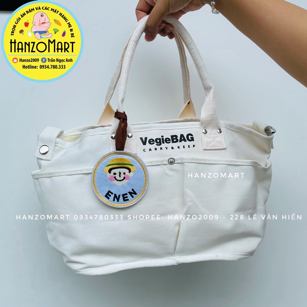 Túi bỉm sữa VegieBAG túi vải đa năng cho mẹ và bé