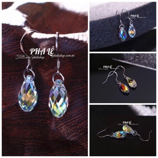 Bông Tai Pha Lê Giọt Nước Được Thiết Kế Từ Pha Lê Swarovski
