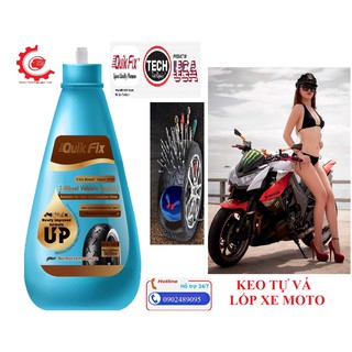 Keo tự vá motor 500ml_săm lốp quikfix _tech-usa