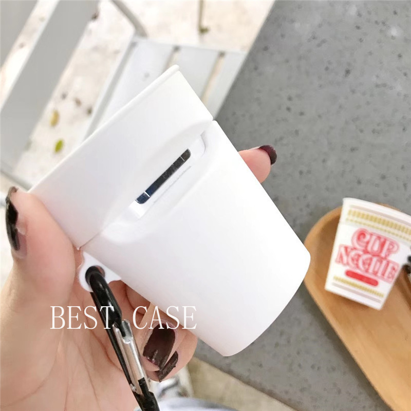 Vỏ bọc bảo vệ hộp sạc tai nghe không dây bluetooth Airpods 1/ 2/ 3 hình hộp mì ly xinh xắn