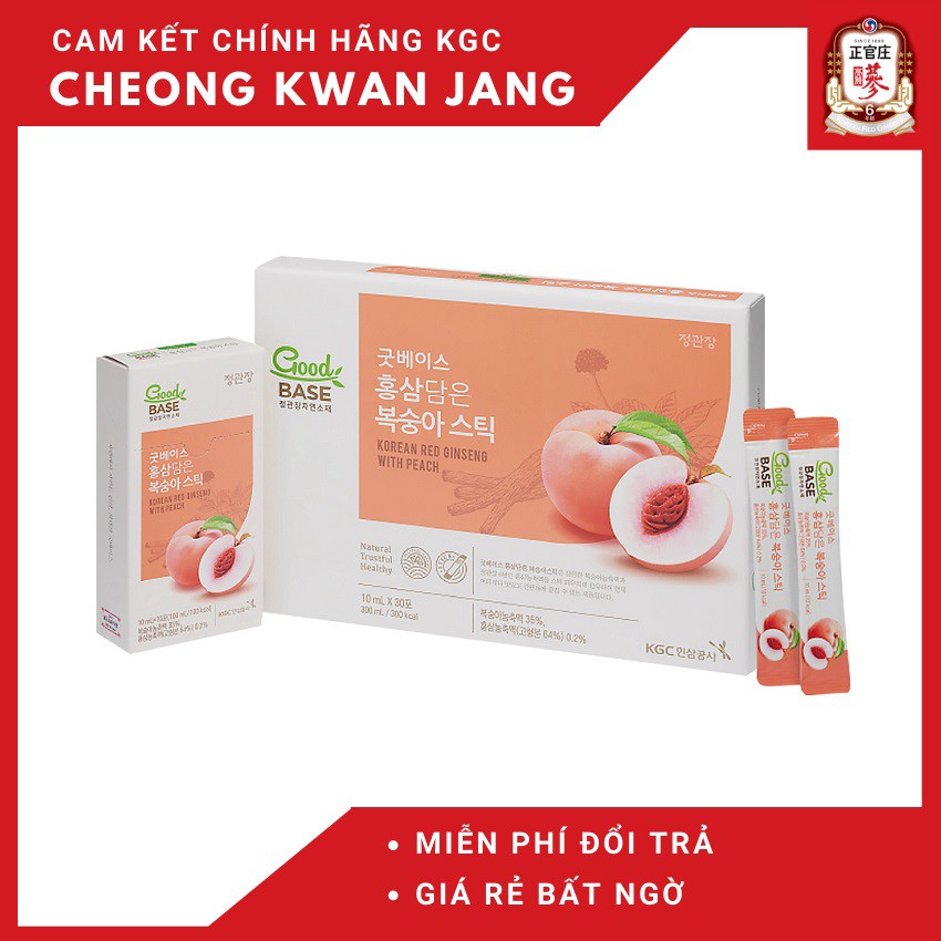 [Mã GROSALE2703 giảm 8% đơn 250K] Good Base Hồng sâm chứa đào Cheong Kwan Jang