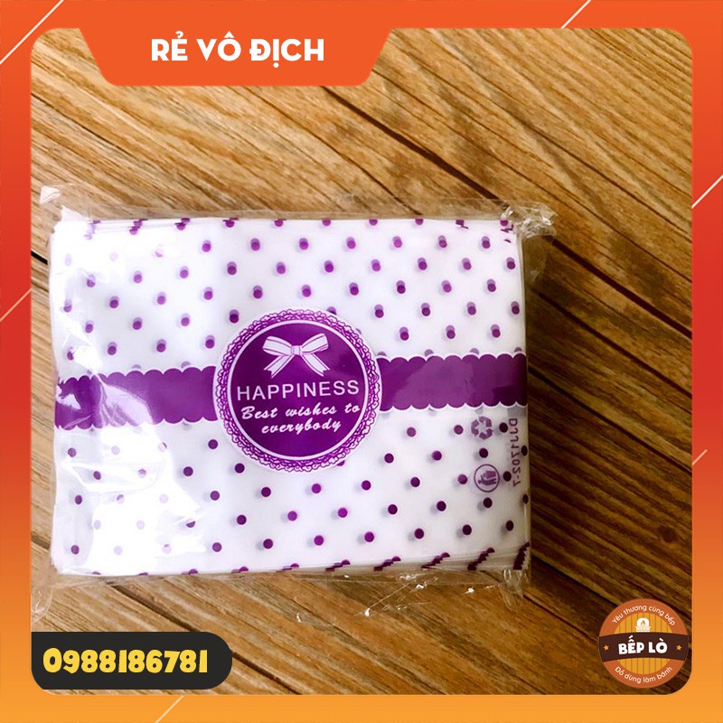 Túi đựng bánh quy 25gr nhiều mẫu mã SIÊU ĐẸP SANG TRỌNG - set 100 túi