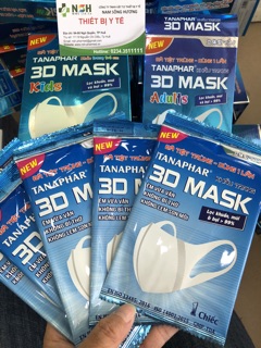 ✅ hộp 10 chiếc khẩu trang y tế tiệt trùng 3d mask tanaphar người lớn trẻ em,khẩu trang y tế 3d mask tanaphar
