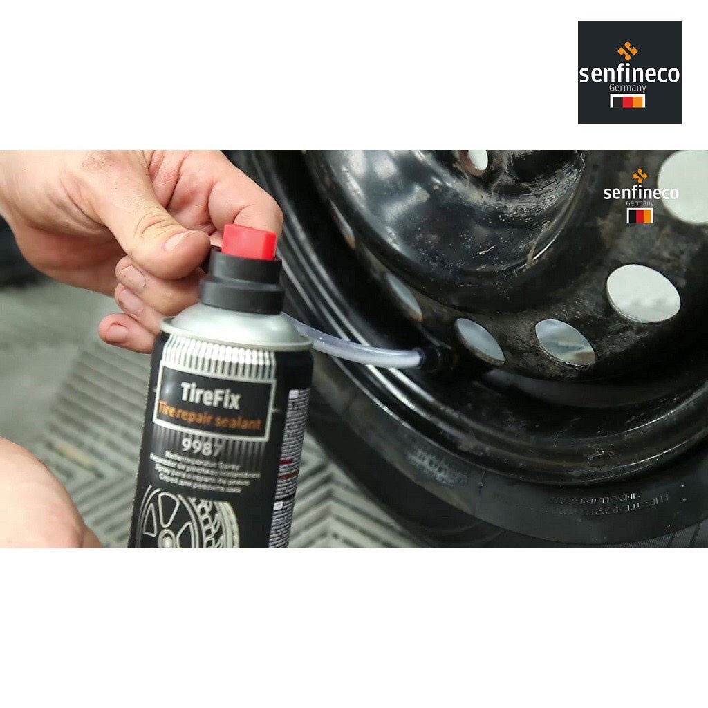 Chai Keo Vá Lốp Ô Tô Khẩn Cấp  Senfineco Tire Fix Tire Repair Sealant 450ML 9987 – Hàng Chính Hãng