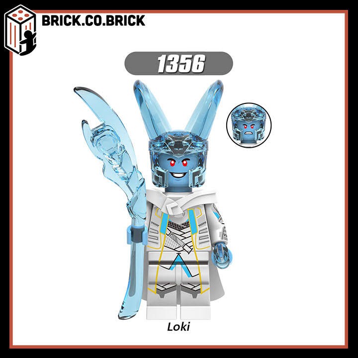 Non LEGO siêu anh hùng - Đồ chơi lắp ráp mô hình super hero Marvel Dc Comics Odin, Frigga, Thor, Loki X0269