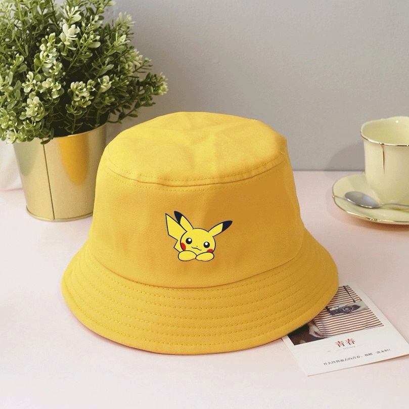 Mũ đội họa tiết pikachu doraemon dễ thương thời trang