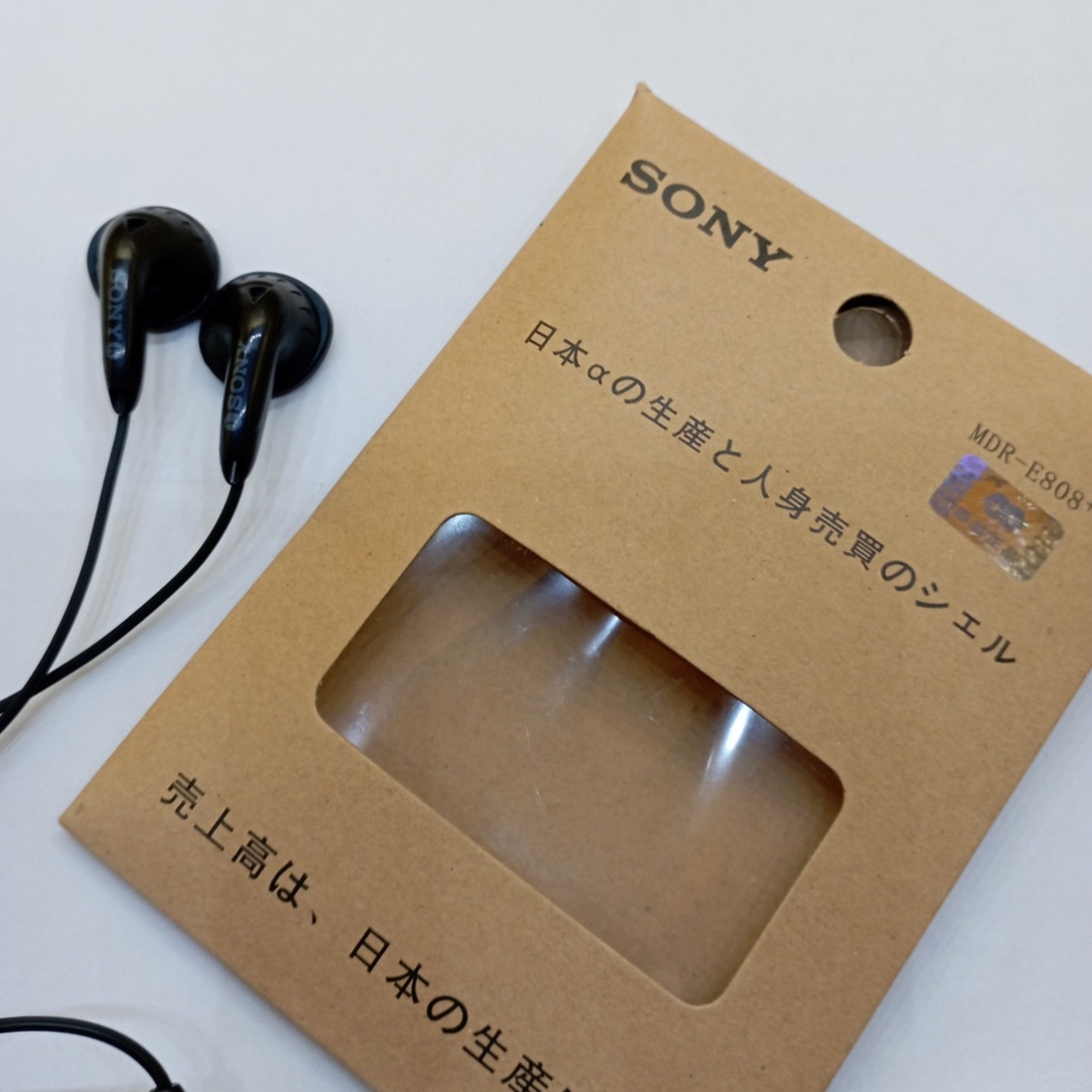 Tai nghe nhét tai sony MDR-E808+ siêu trầm chính hãng made in japan bass nặng chất âm cực hay, tặng kèm mút đệm
