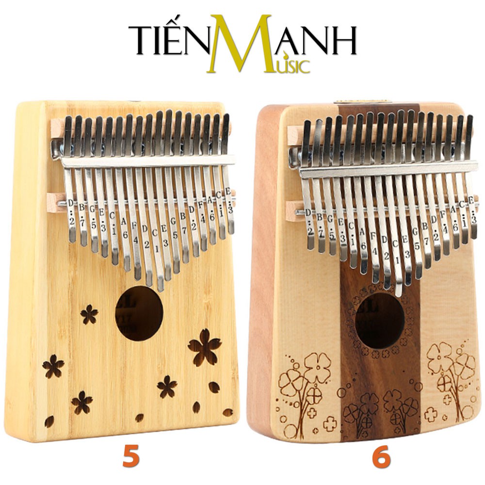 [Khắc Phím] Đàn Kalimba Yael 17 Phím Y17 Chính Hãng Tone C Giá Rẻ - Full Phụ kiện - Nhạc Cụ Tiến Mạnh Music