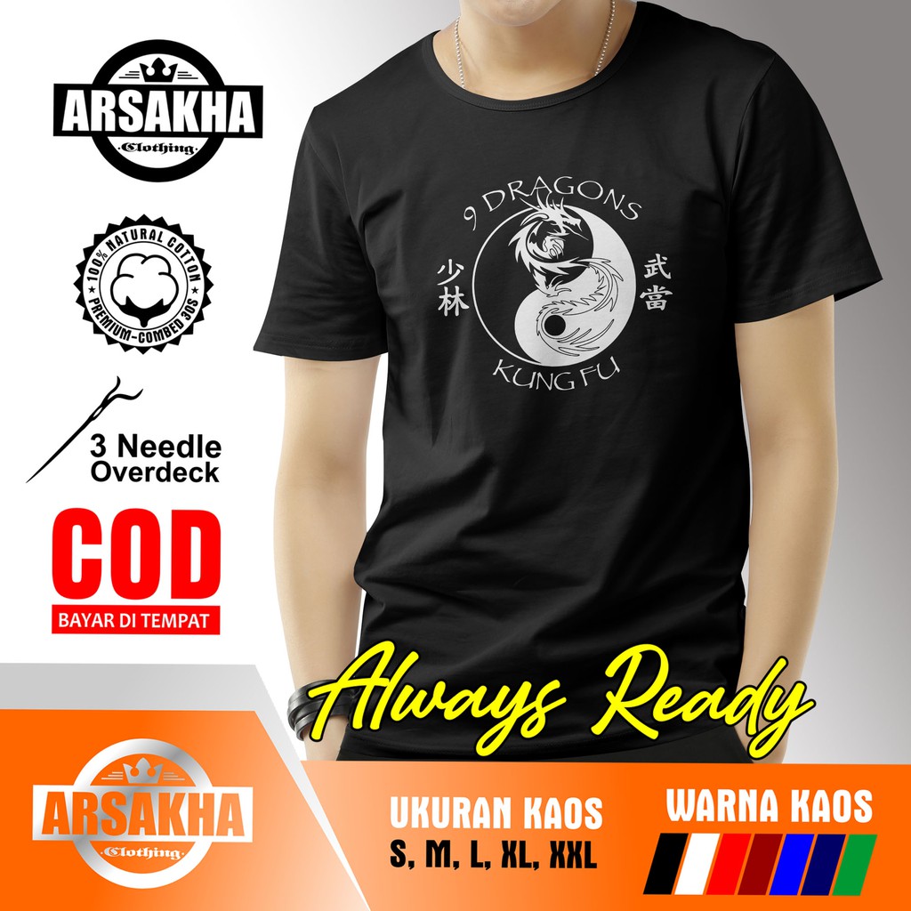Áo thun in hình rồng Kungfu 9 cá tính
