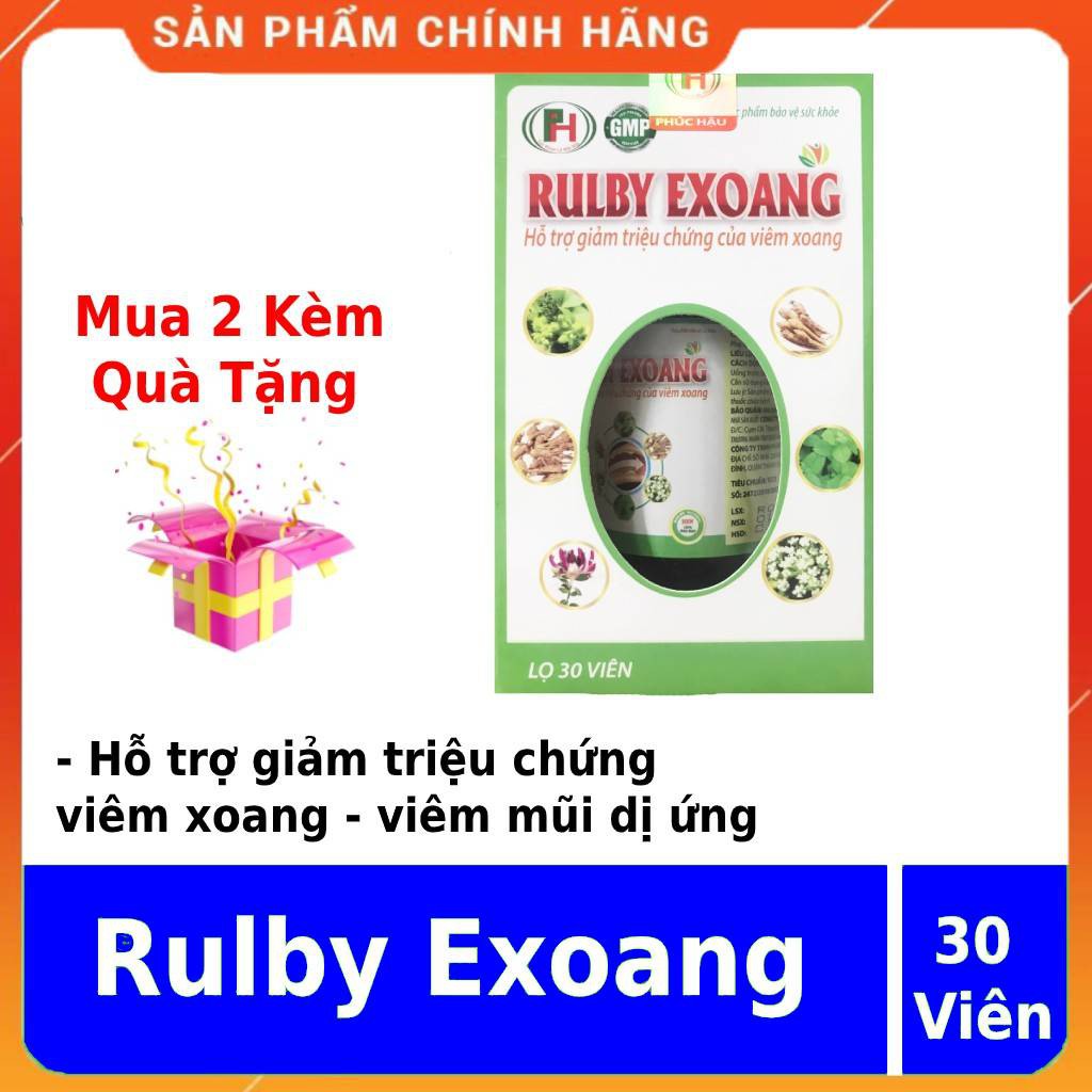 Viêm xoang viêm mũi dị ứng ️CHÍNH HÃNG Rulby Exoang ️ hỗ trợ giảm triệu chứng viêm xoang viêm mũi dị ứng