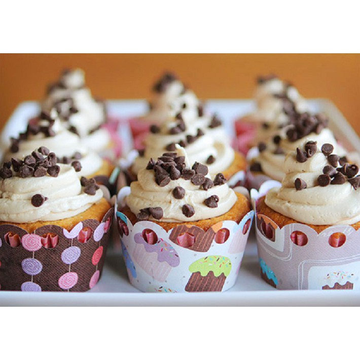 BỘ 200 LY CUPCAKE GIẤY NƯỚNG BÁNH NHỎ,MIỆN 6 CM X ĐÁY 5CM X CAO 4.5 CM