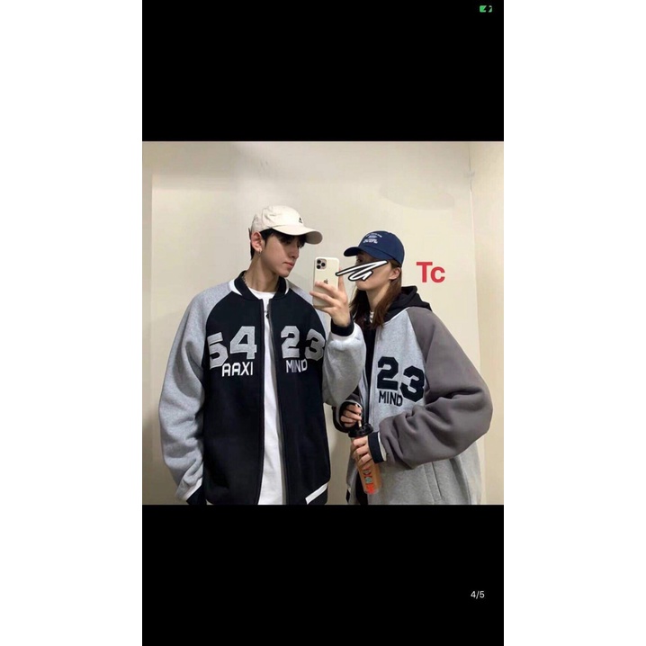 Áo Bomber Jacket nỉ  54/26 Nam Nữ