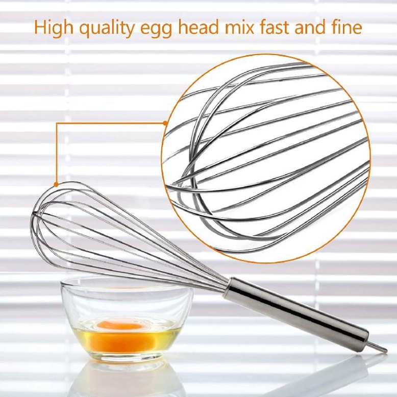 cây đánh trứng cầm tay, phớ đánh trứng inox không gỉ