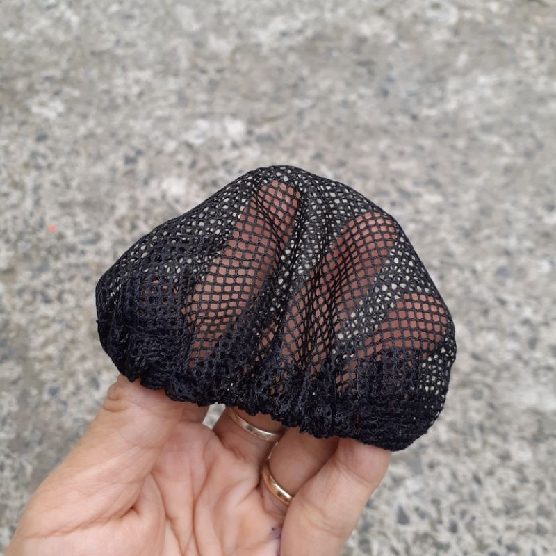 Lưới chụp búi tóc trơn màu đen