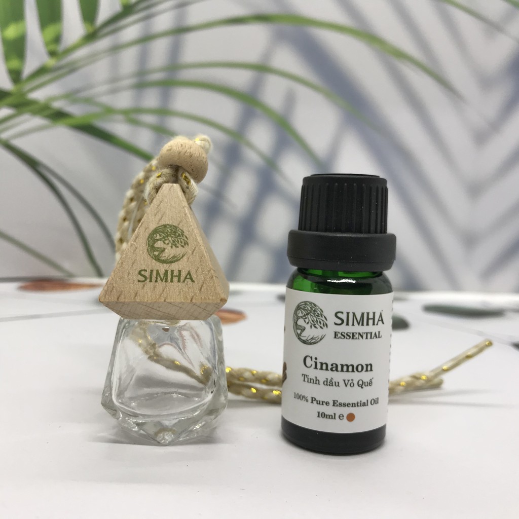 Lọ đựng tinh dầu lục lăng SIMHA treo xe ô tô, treo tủ quần áo, phòng ngủ, nhà tắm loại 10ml