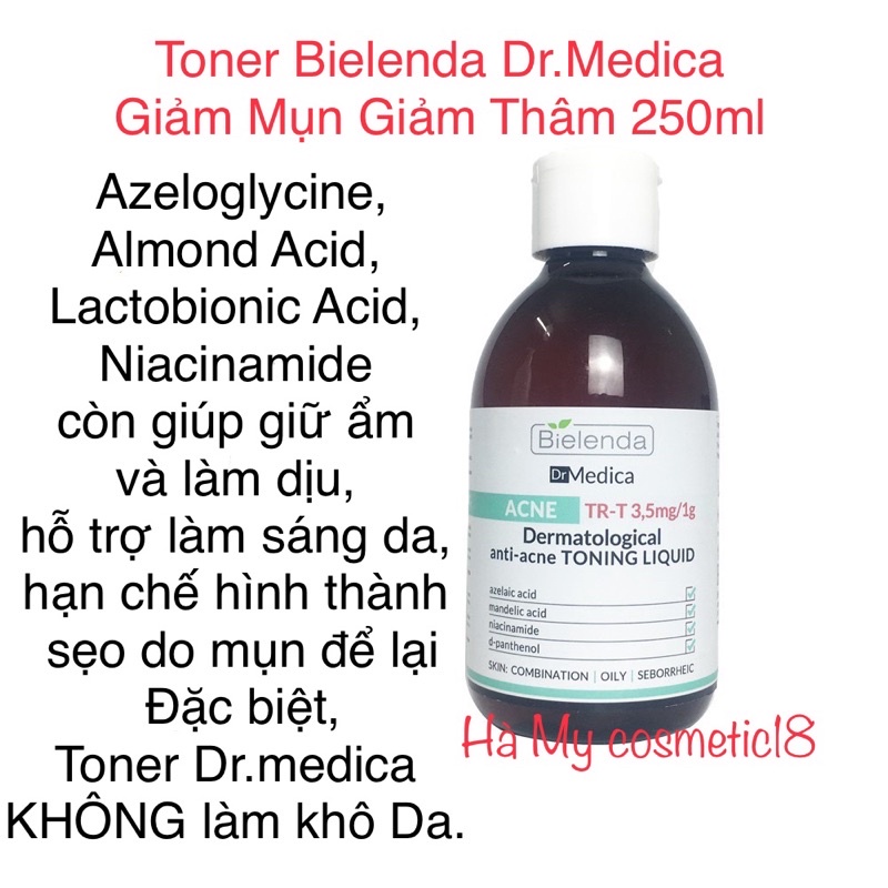 Toner Bielenda Dr.Medica dành cho da dầu nhạy cảm , làm sạch da , cấp ẩm | BigBuy360 - bigbuy360.vn