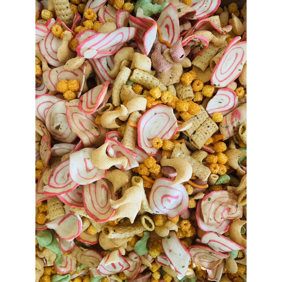 500gr Snack Tá lả tẩm vị mix các loại snack thơm ngon