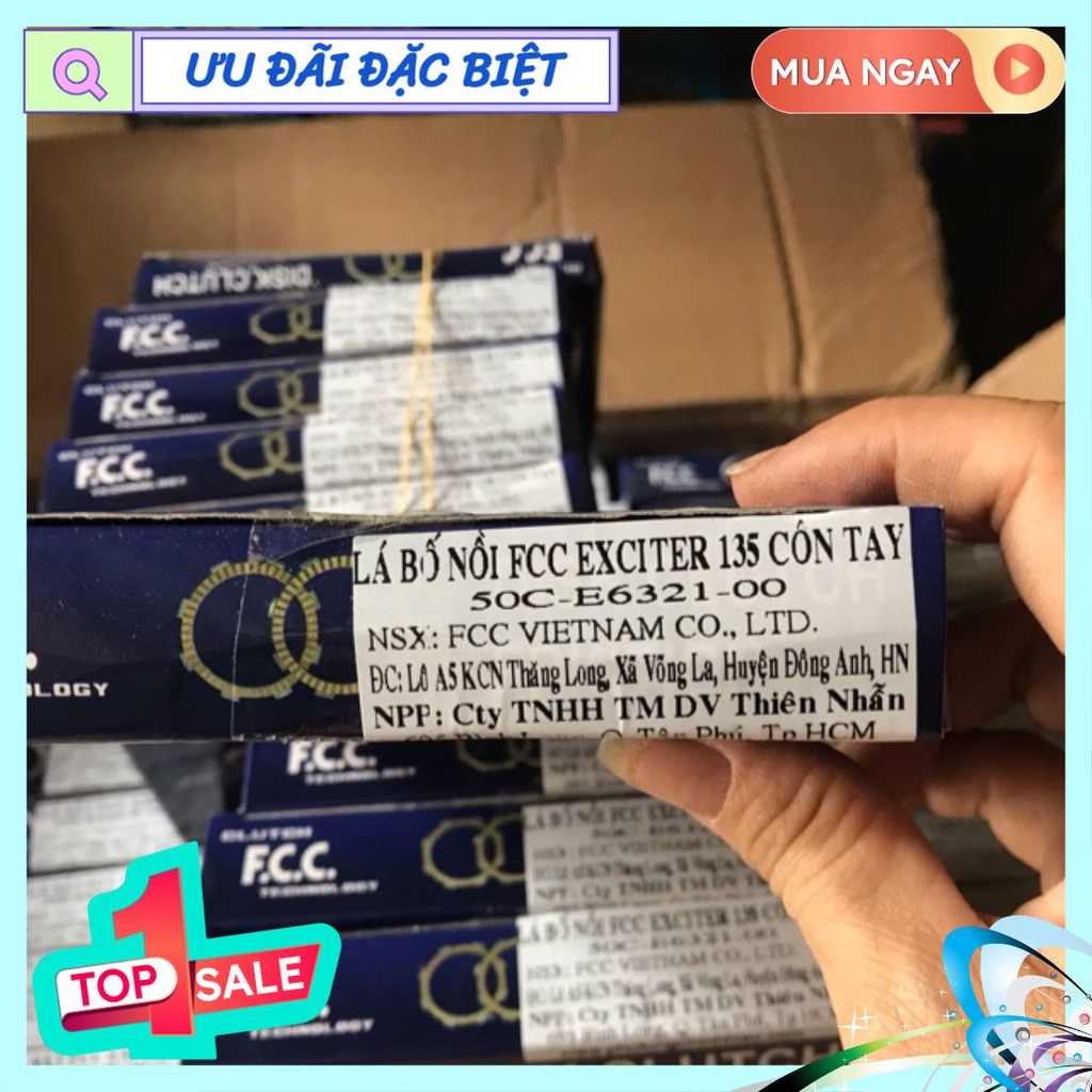 Lá bố nồi xe Exciter 135 Côn tay Ex135 hãng Fcc Nhật Bản (cho xe máy yamaha ya)