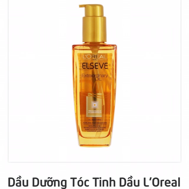 Thanh lý Dầu dưỡng chiết xuất tinh dầu hoa tự nhiên L'Oreal Paris Elseve Extraordinary Oil Ultra Nourishing 100ml