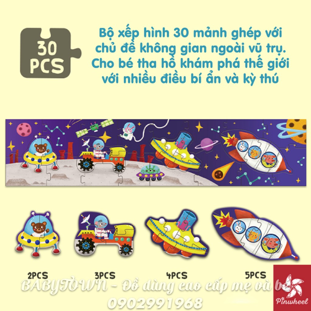 BỘ GHÉP HÌNH DÀI MẢNH TO PINWHEEL