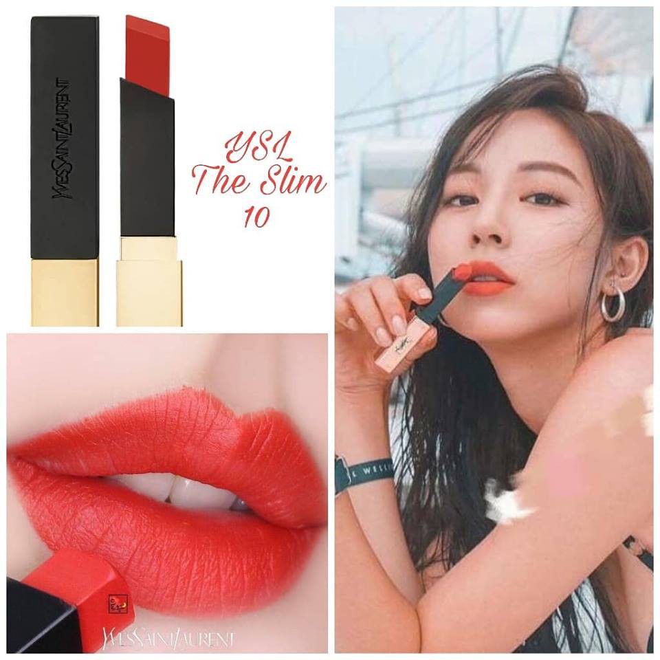 Son môi lì YSL The Slim Rouge Pur Couture. hot 2021 siêu phẩm mới dành cho mùa hè.