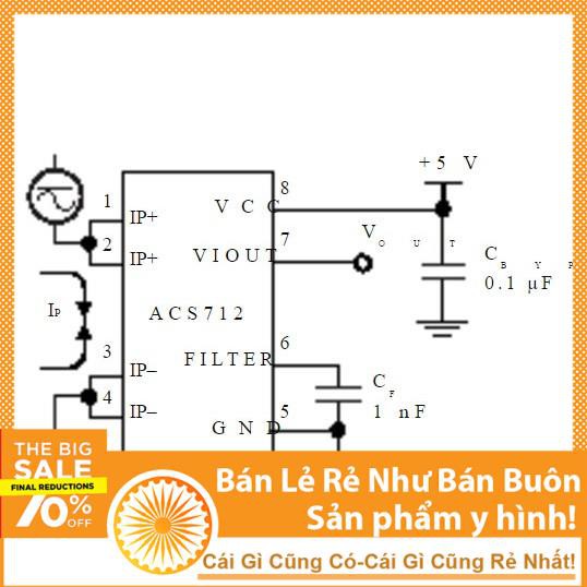 IC Cảm Biến Dòng ACS712 30A ( ACS712 30B )