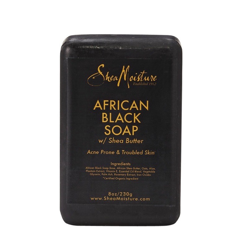 Xà phòng đen châu Phi giảm mụn Shea Moisture African Black Soap Bar