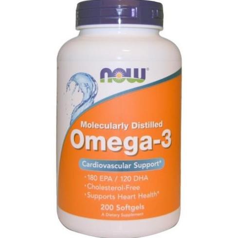 Now Omega 3 Giúp Đep Da Chống Lão Hóa Sáng Mắt Dầu Cá Omega3 Fish Oil NOW Omega 3 200 Viên Từ Mỹ