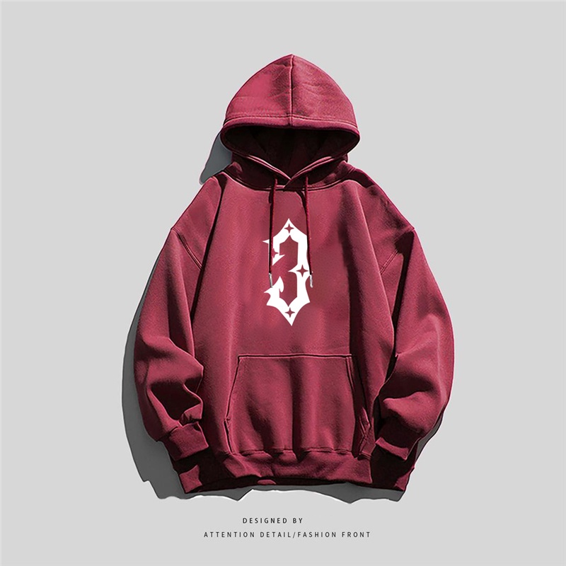 NRVP Áo Khoác Hoodie Tay Dài Dáng Rộng In Họa Tiết Phong Cách Hàn Quốc Dành Cho Nam Nữ