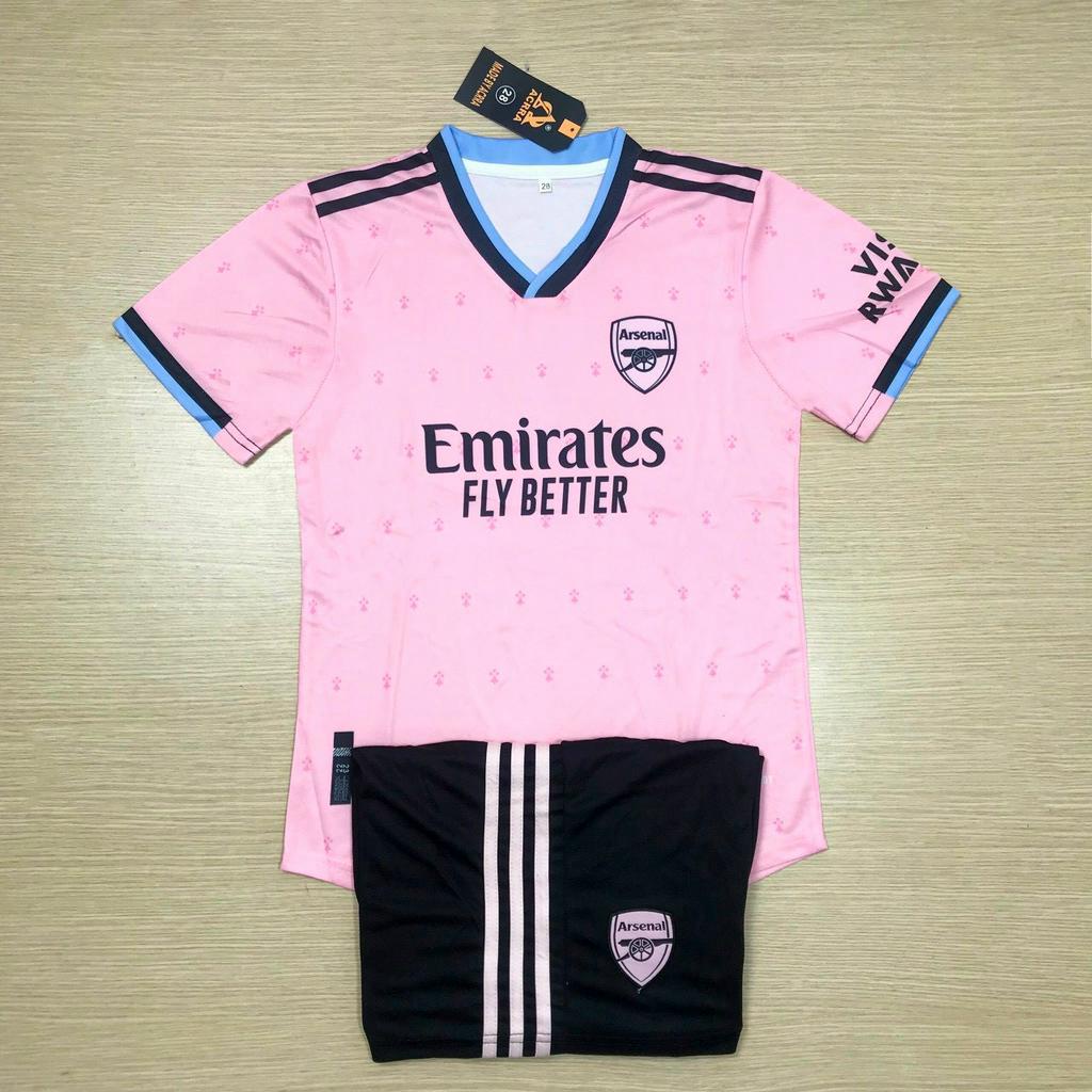 Bộ Quần Áo Đá Banh Trẻ Em CLB Arsenal 2022/2023 - Vải Mè Cao Cấp