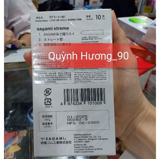 Bao cao su SAGAMI XTREME SUPER THIN 10chiếc siêu mỏng