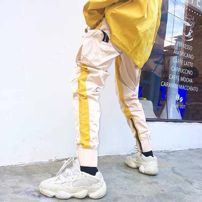 Quần Jogger Kaki Nam Nữ Túi Hộp Zipper Unisex