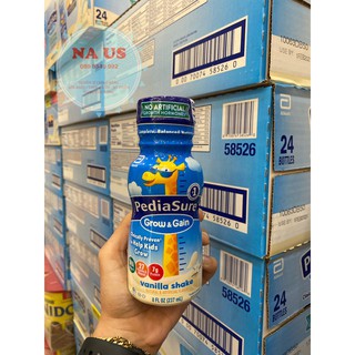 Mẫu mới 2021 Thùng 24 chai Sữa nước Pediasure Hương vani 237ml